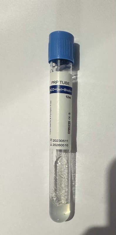 PRP Tube ACD Solution A and Biotin and Separation Gel 12 ml