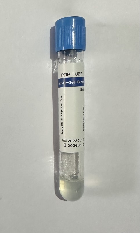PRP Tube ACD Solution A and Biotin and Separation Gel 8 ml