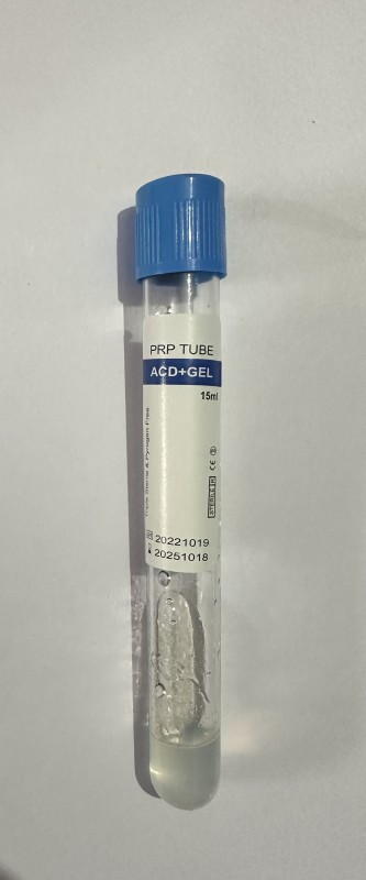 PRP Tube ACD Solution A and Separation Gel 15 ml